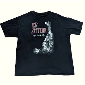 Bravado Unisex Led Zeppelin 2008 Graphic Stairway Classic Rock Band Tee Shirt